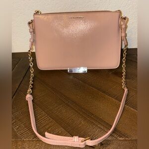 Burberry Pink Crossbody Bag with Gold Chain